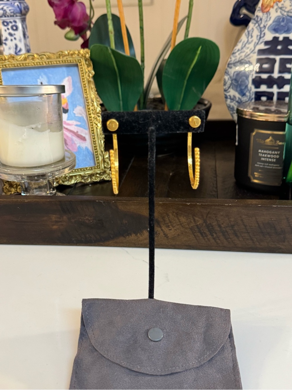 ๐ JULIE VOS COLETTE BEAD HOOP EARRINGS! ๐๐ - Picture 3 of 9